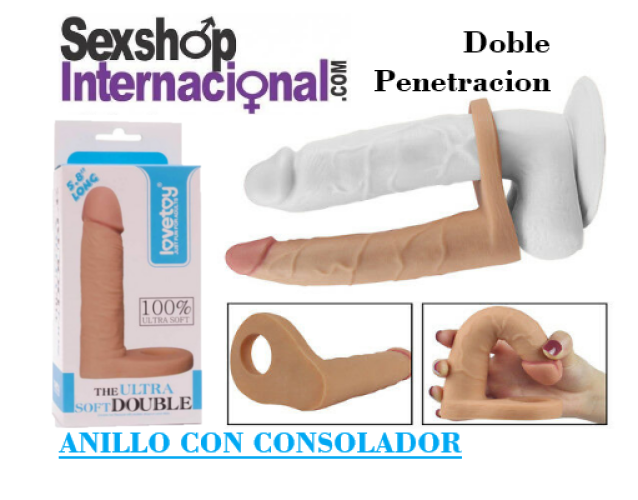 ANILLO CON CONSOLADOR 5.8 THE ULTRA DOBLE PENTACION SEXSHOP PTE PIEDRA